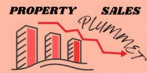 Read more about the article PROPERTY SALES PLUMMET